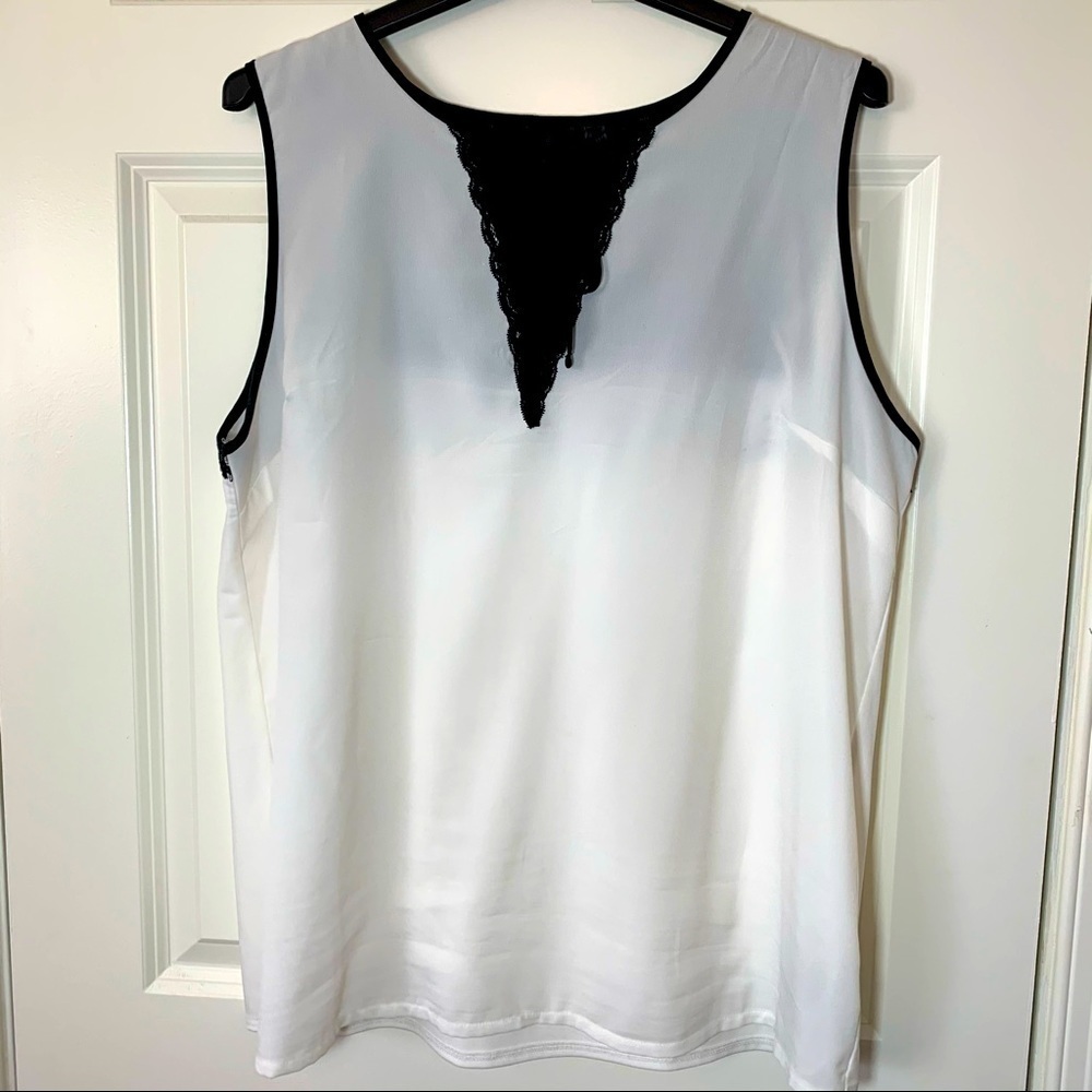 Lane Bryant satin & lace sleeveless camisole top size 14w